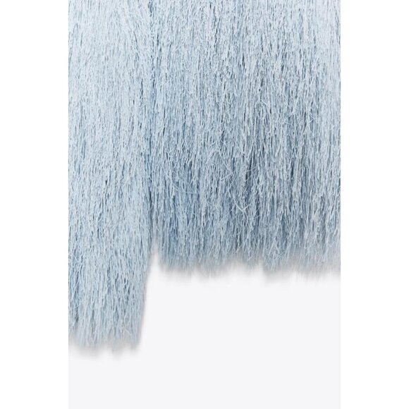 ZARA FRINGED JACKET - Picture 9 of 9